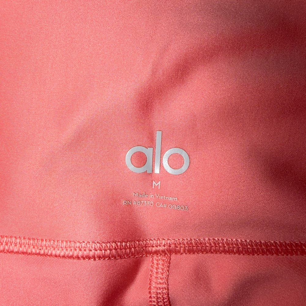 Alo 7/8 Airlift High Waist Leggings, Strawberry Lemonade, Medium - Picture 2 of 5